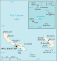 Map of the Netherland Antilles, taken from the CIA World Factbook (public domain).