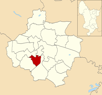 Location of Normanton ward