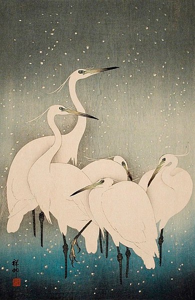 File:Ohara Shoson (Koson), Egrets in Snow, 1927.jpg