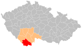 Poziția localității Český Krumlov