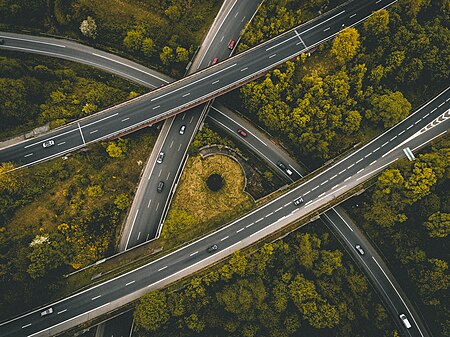 Overpasses from above (Unsplash)