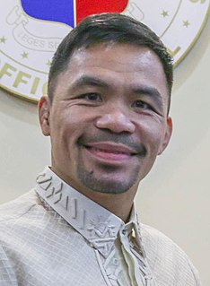 Manny Pacquiao Filipino professional boxer and Senator