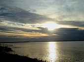 Argentina's Parana River, home to the short-tail river stingray Parana atardecer.JPG