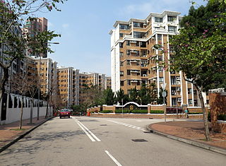 Parc Oasis housing estate in Yau Yat Chuen, Kowloon, Hong Kong