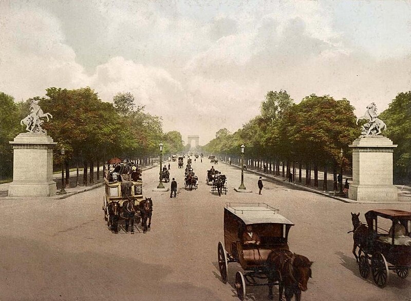 File:Paris.Avenue des Champs-Elysées.Fiacres.1890.jpg