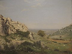 Paysage de la Côte-d'Or, environs de Dijon (1875)