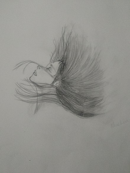 Static image drawn with a pencil