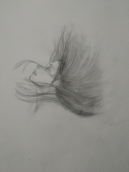 File:Pencil drawing of a girl in ecstasy.jpg