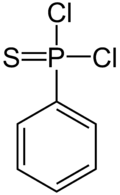 Struktur von Phenylthiophosphonyldichlorid