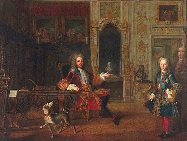 Philippe II d'Orléans with his Protégé, Louis XV