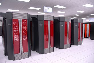 A Cray X1E supercomputer at Oak Ridge National Laboratory Phoenix front (410857426).jpg