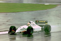 ピエルルイジ・マルティニがドライブするM193 （1993年イギリスGP）