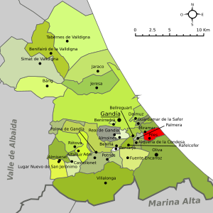 Piles-Mapa de Safor.svg