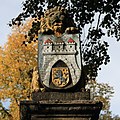 Löwe mit Celler Wappen auf dem Brunnen