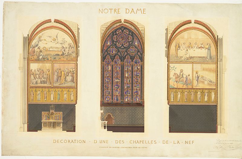 File:Plan for the Renovation of a Chapel in the Nave of the Cathedral of Notre Dame, Paris.jpg