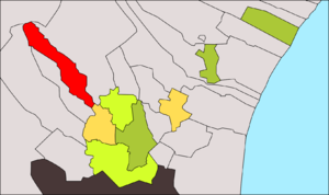 Posizione di Masarrochos rispetto alle Città del Nord