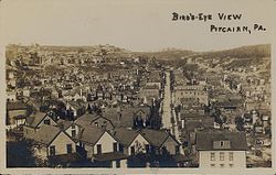 Bird's eye view of Pitcairn, about 1909