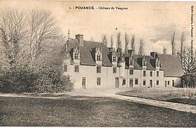 Façade du château de Vengeau.