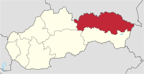 Presovsky kraj in Slovakia.svg