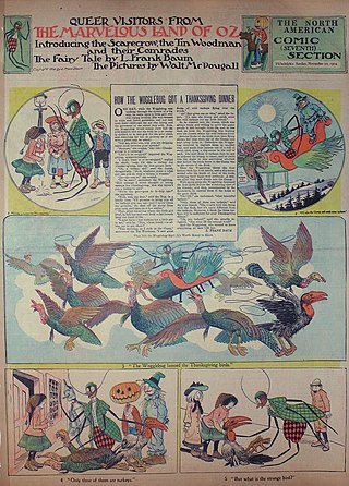 <i>Queer Visitors from the Marvelous Land of Oz</i> Newspaper comic strip by L. Frank Baum