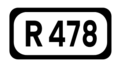 File:R478 Regional Route Shield Ireland.png