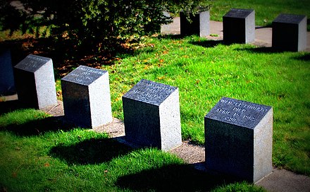 Graves of some of the dead due to the sinking of the RMS Titanic