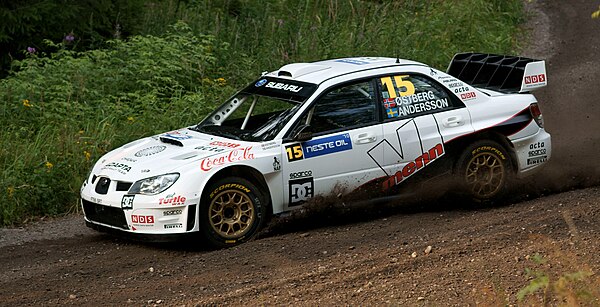 Østberg at the 2010 Rally Finland