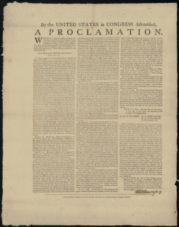 Ratification Day (United States) Anniversary of the ratification of the Treaty of Paris