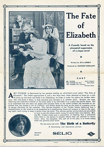 Dépliant de sortie pour LE DESTIN D'ELIZABETH, 1913.jpg