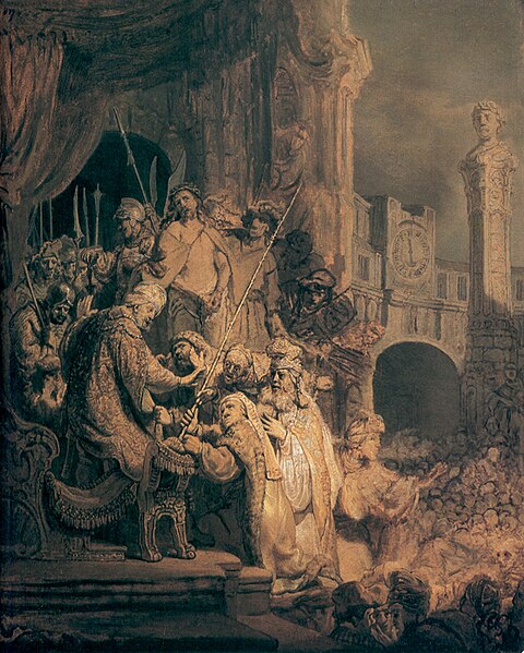 File:Rembrandt, Christ before Pilate (Ecce Homo), 1634, National Gallery, London.jpg
