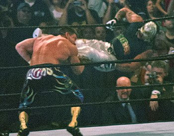 Rey Mysterio's 619 (tiger feint kick) on Eddie Guerrero