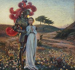 Rycerz i panna, 1897, Thielska Galleriet