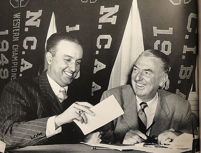 Rod Dedeaux and Sam Barry circa 1950