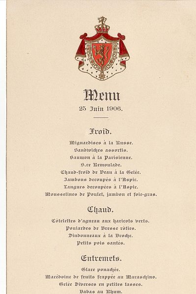File:Royal arms 1905 on menu 1906.JPG
