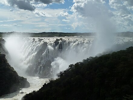 Ruacana Falls at High Water from distance in 03-2011 by Tom Jakobi