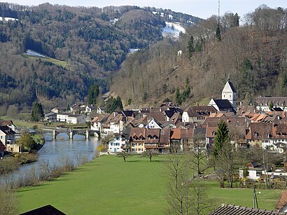 So kommt man zu Saint-Ursanne mit den Öffentlichen - Mehr zum Ort Hier