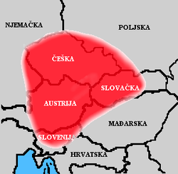 Location of Samo valstybė