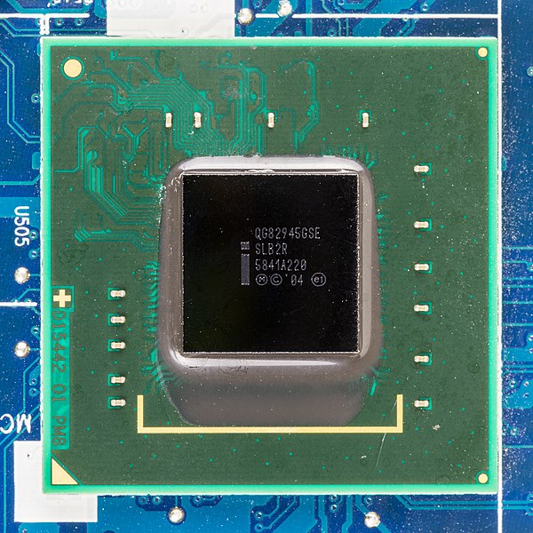 File:Samsung NC10 - motherboard - Intel QG82945GSW SLB2R-92755.jpg