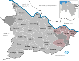 Samtgemeinde Gartow - Carte