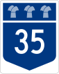 Saskatchewan Karayolu 35 (jct) .svg