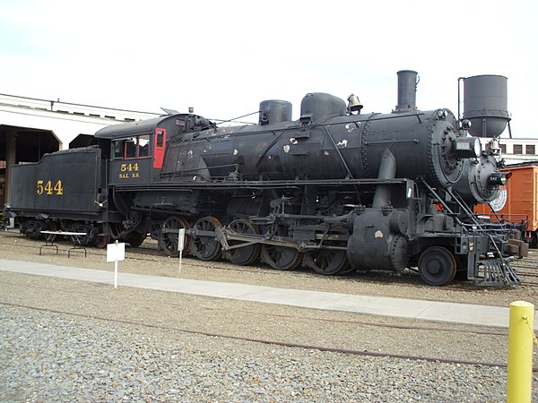 Seaboard Air Line #544, one of over 200 undelivered Russian Decapods. It resides at the North Carolina Transportation Museum. Note the smaller boiler 