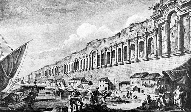 South wall in 1764