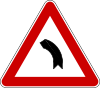 Curve to left