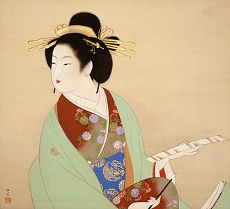 Shoen Uemura - Poema bat idazten, 1942