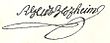 semnătura lui Robert Glutz-Blotzheim