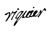 signature de Jacques François Riquier