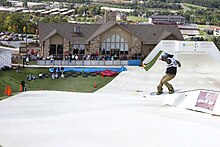 Top of the Snowflex synthetic ski slope overlooking Liberty Mountain Snowflex Centre Snowflex 3.jpg