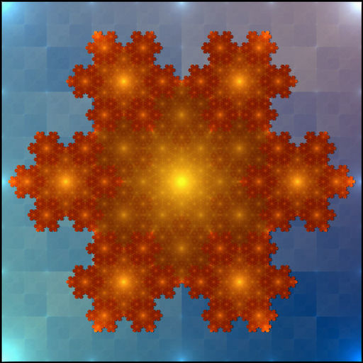 Sol-Koch, von Koch snowflake as a symbol for the sun.