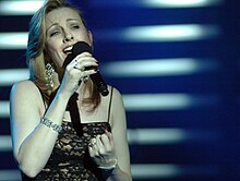 Vicki Golding, from the 257th Army Band, sings Barbra Streisand's "The Way We Were" during the 2006 Military Idol competition. Spc. Vicki Golding, from the Washington, D.C. National Guard's 257th Army Band.jpg