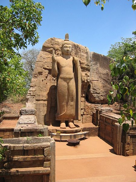 Buddha statue in Sri Lanka.